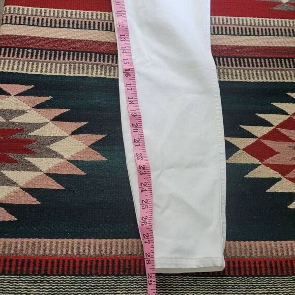 Spanx White Ankle Pull-On Skinny Jeans Pants Sz L Slimming Shaping 20271R - Picture 10 of 11